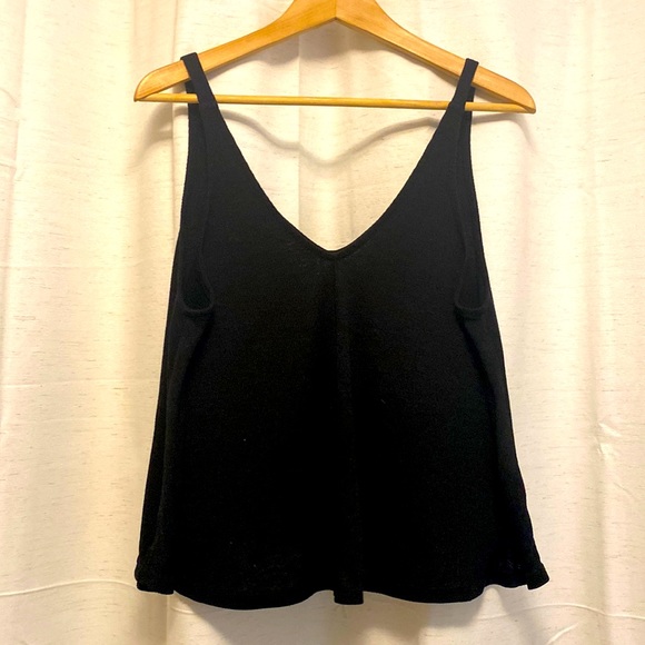 FREE PEOPLE Flowey Black Tank S - Picture 1 of 5